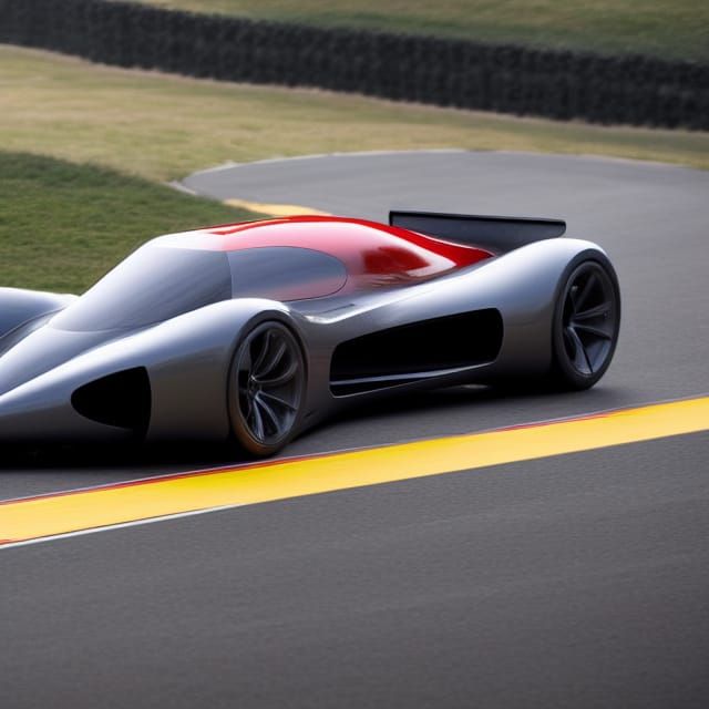 Futuristic Cars Racing Near Light Speed