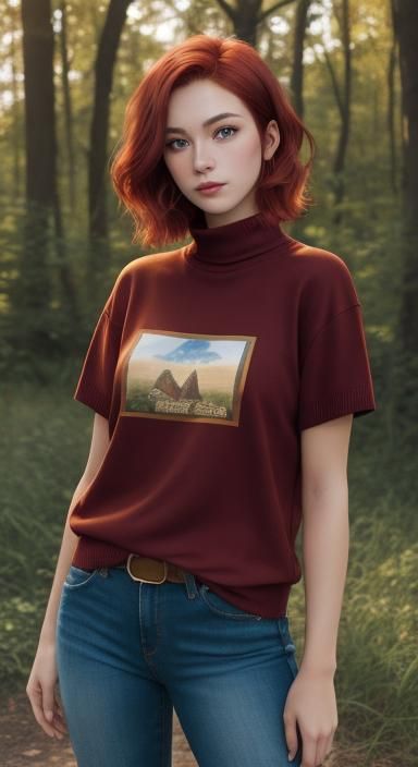 Teen Girl Portrait in Natural Light, 8k