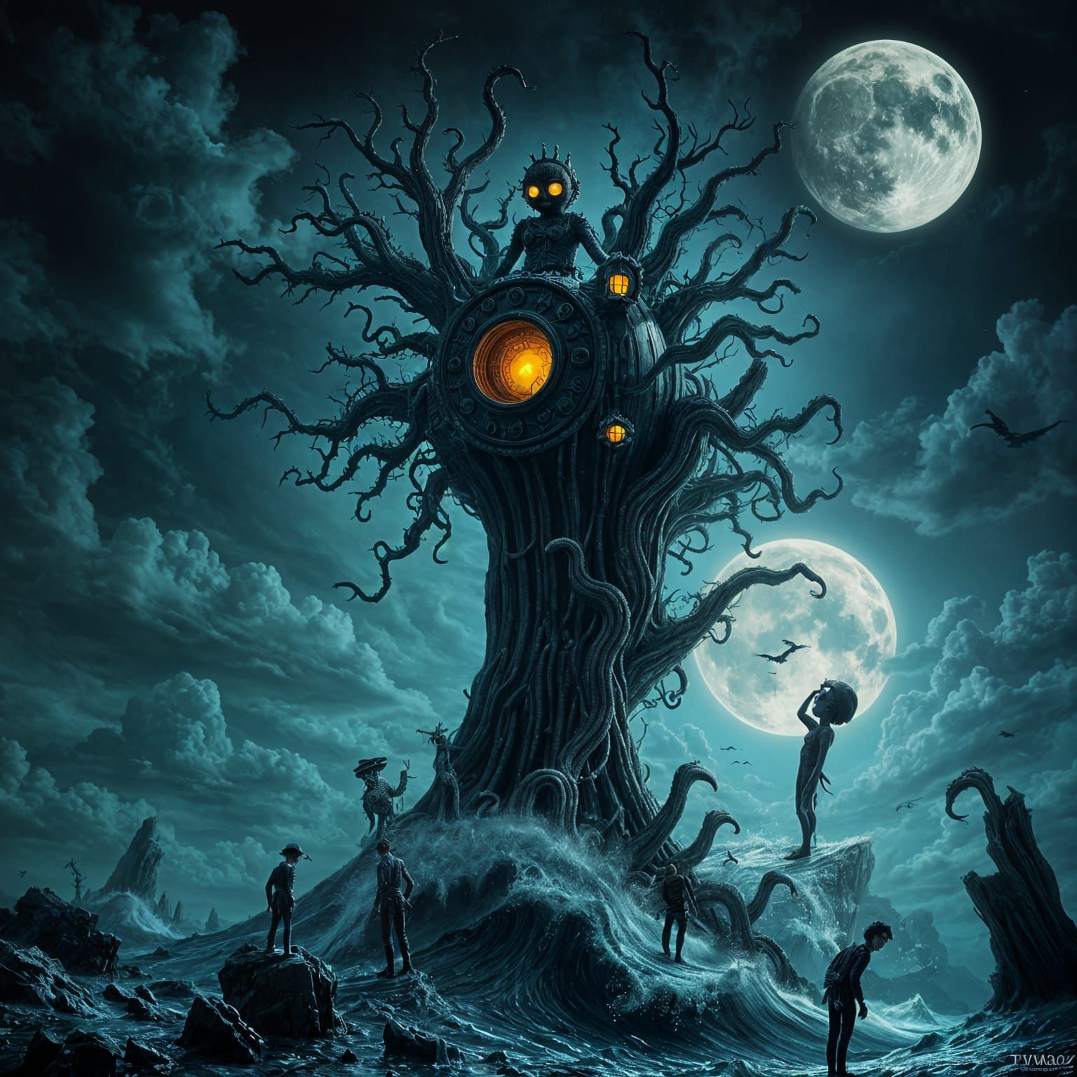 Mistery Ocean Oddity in Dadaist Style