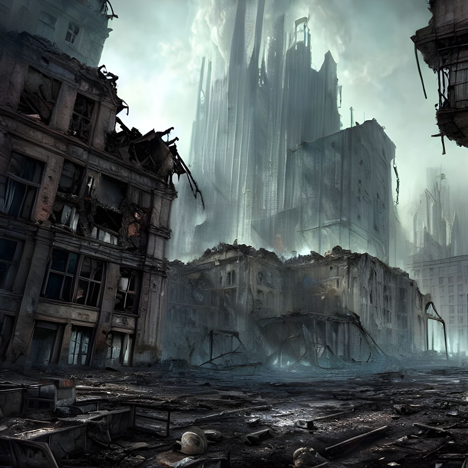 Dystopian Post-Apocalyptic City Ruins in Unreal Engine 5