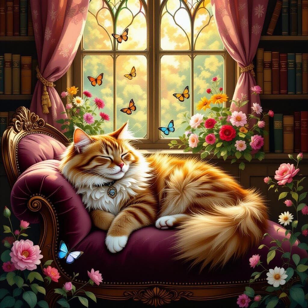 Ginger Cat's Dream in Earthy Tones