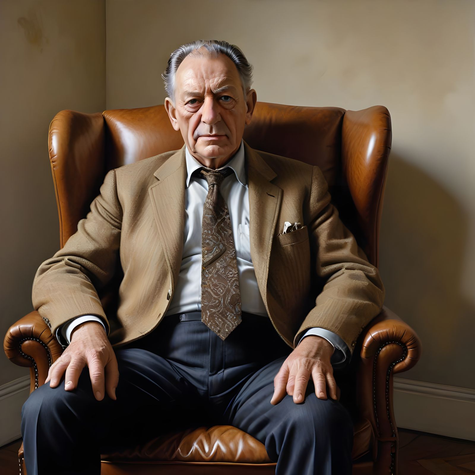 A Charismatic Gentleman in Acrylic