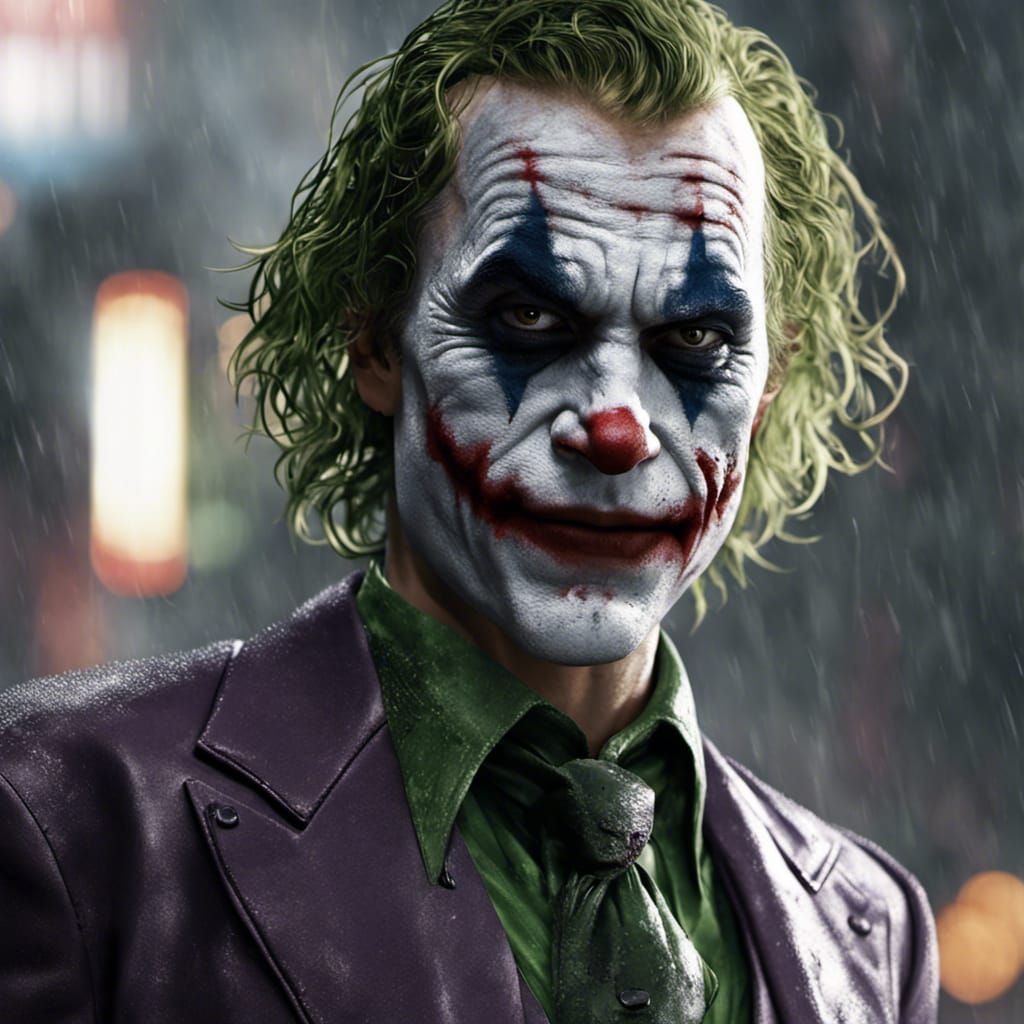 Hyperrealistic Joker Portrait in 8k Resolution