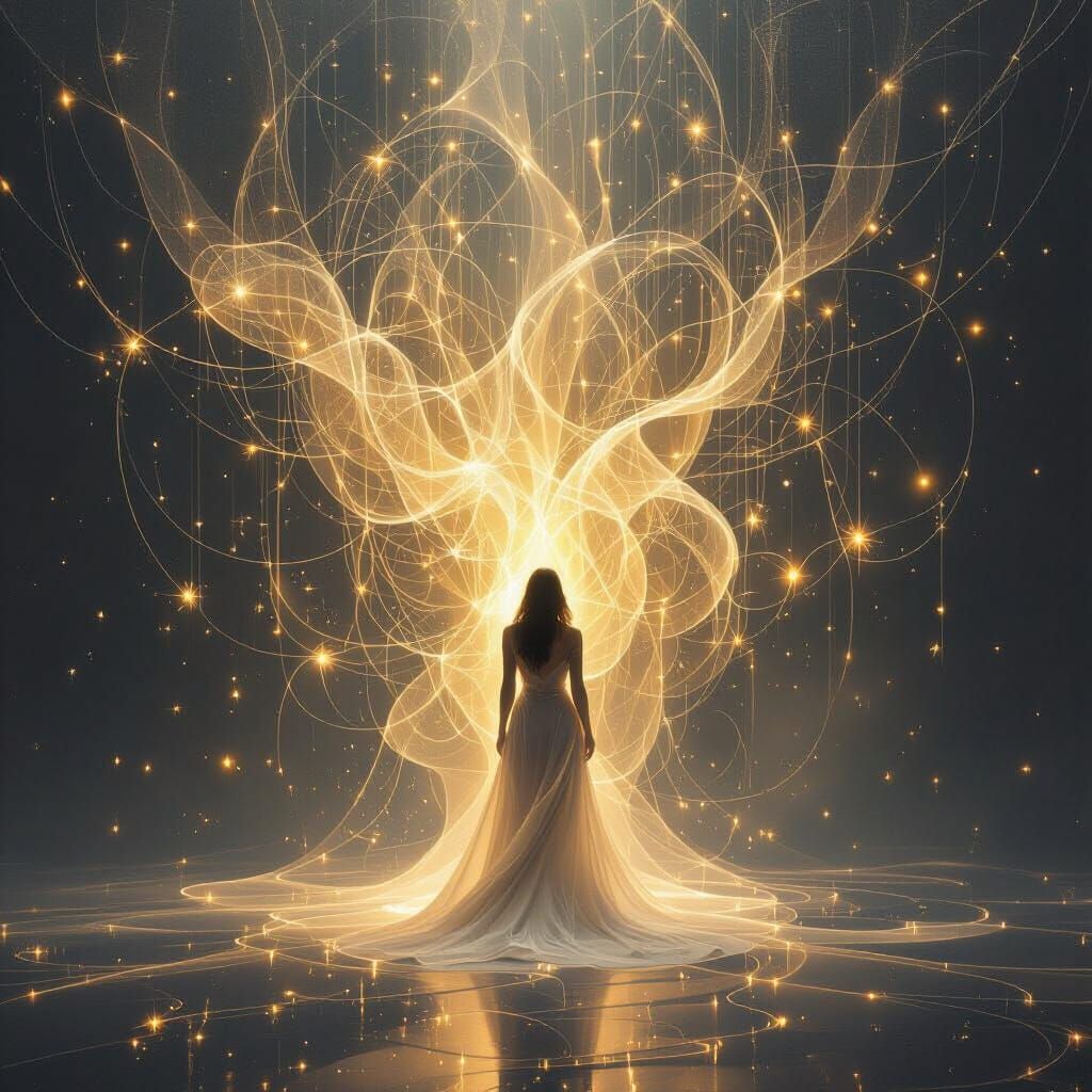 Radiant Essence of Beauty: An Ethereal Composition