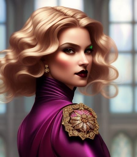 Hyperrealistic Blonde Princess Portrait in Dramatic Lighting