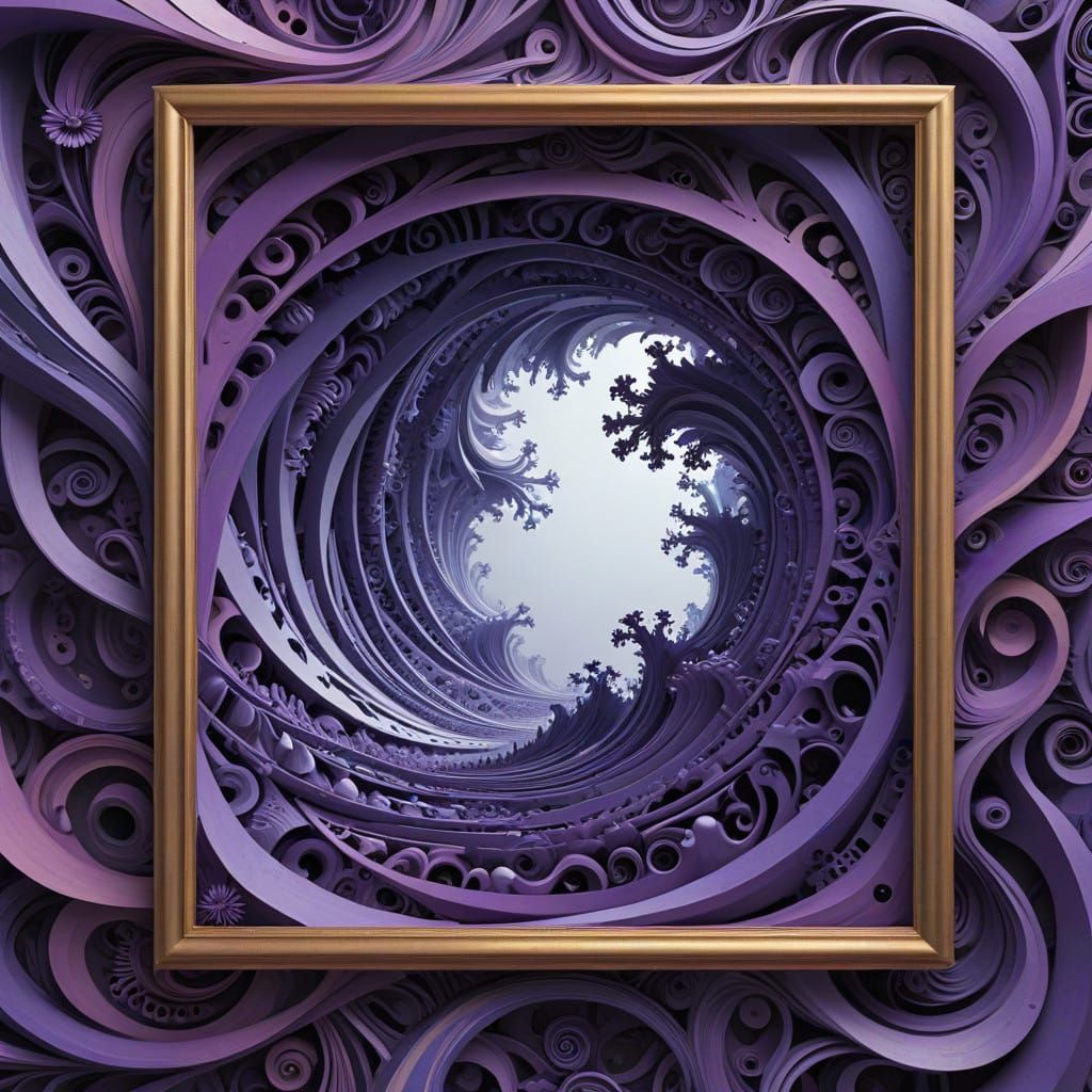 Luxurious Geometric Patterns in Vibrant Purple Hues