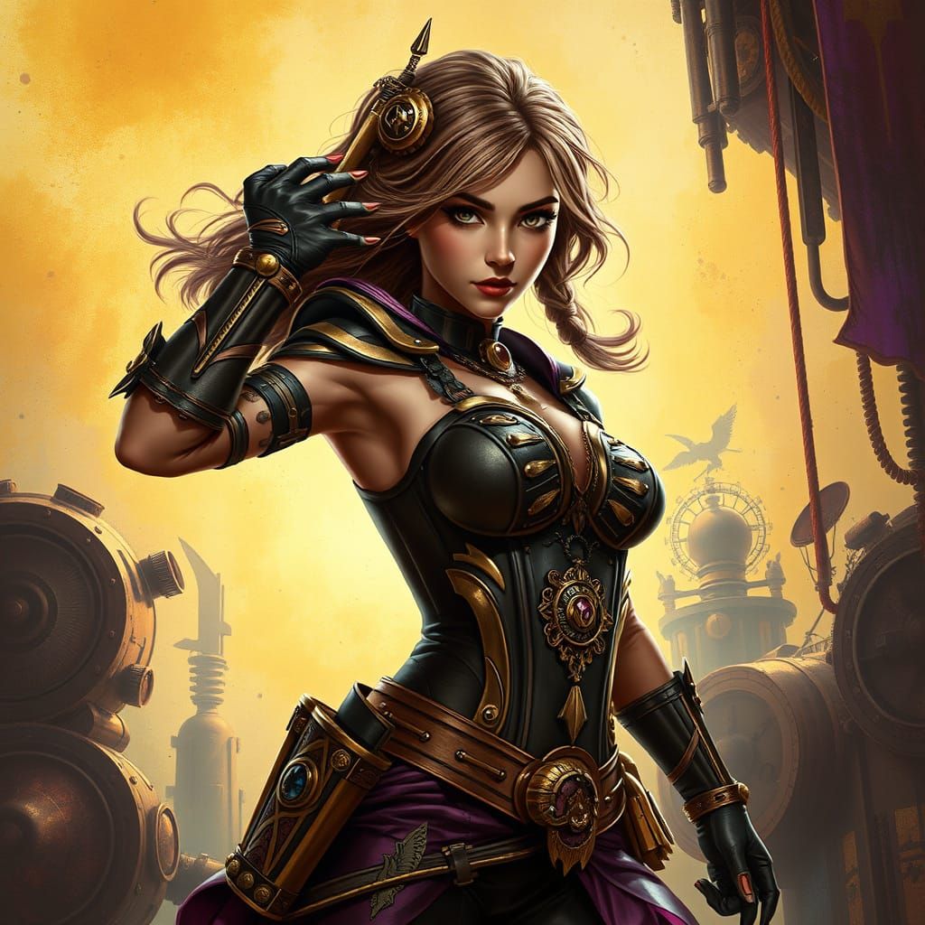 Steampunk Siren in a Fantastical World