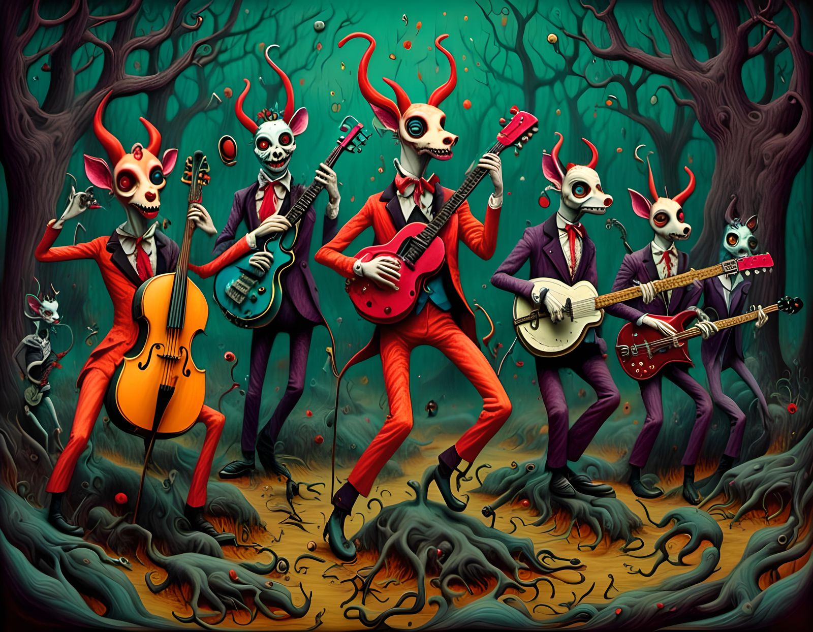 Psychobilly Band Concert in Dystopian Forest