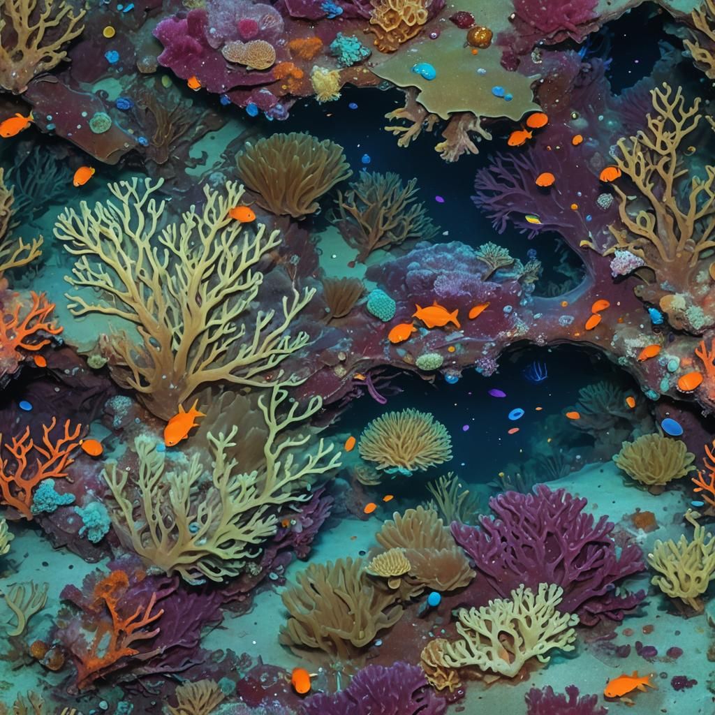 Bioluminescent Chemosynthetic Ecosystem in Deep Underwater L...