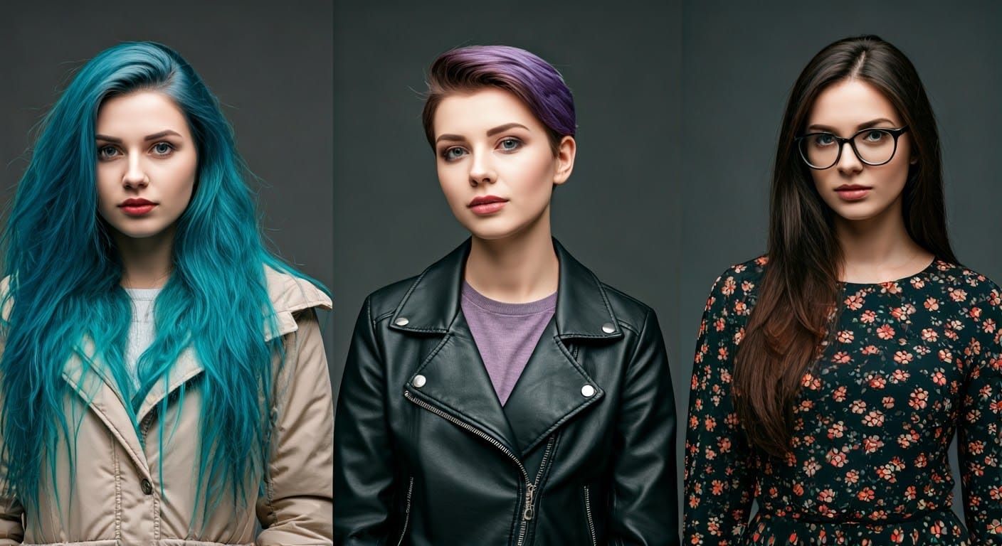 Three Manic Pixie Dream Girls of Different Ages