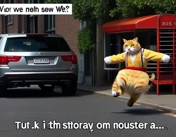 Funny Dancing Cat Meme with Subtitles