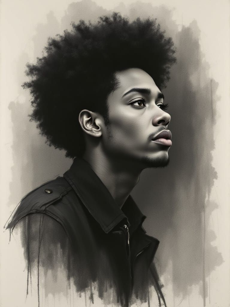 A Young Man's Contemplative Strength