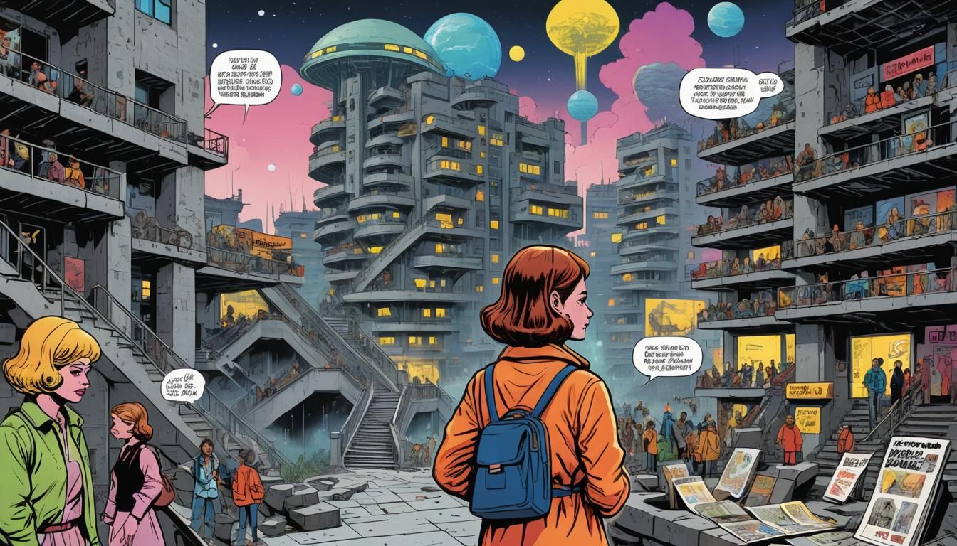 Polish School of Comics Retrofuturistic Scene