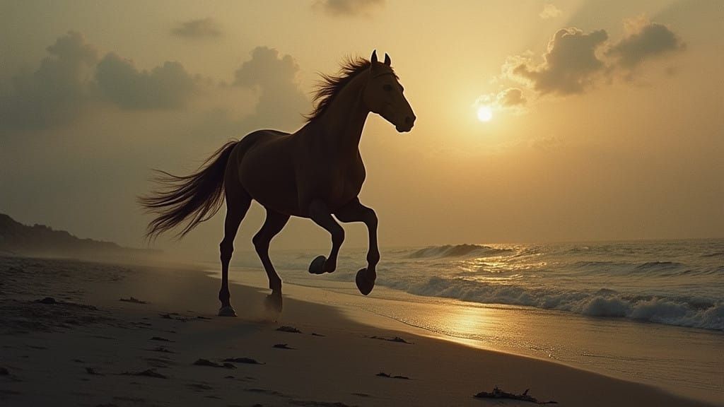 Ethereal Stallion in Contemplation