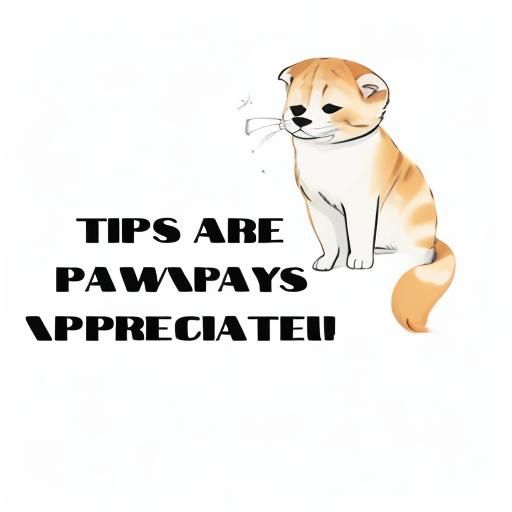 Tips are pawways appreciated