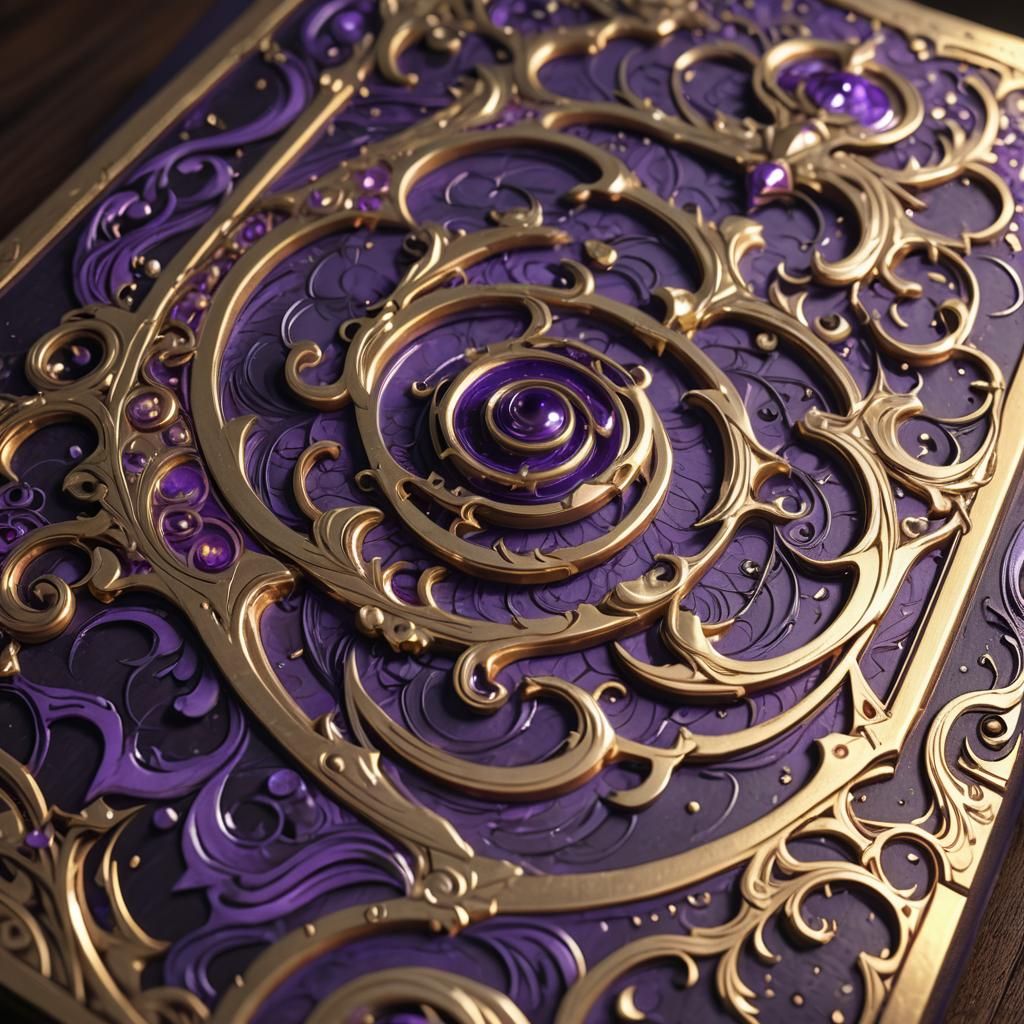 Fantasy Novel with Sprayed Edges in 3D Anime Style