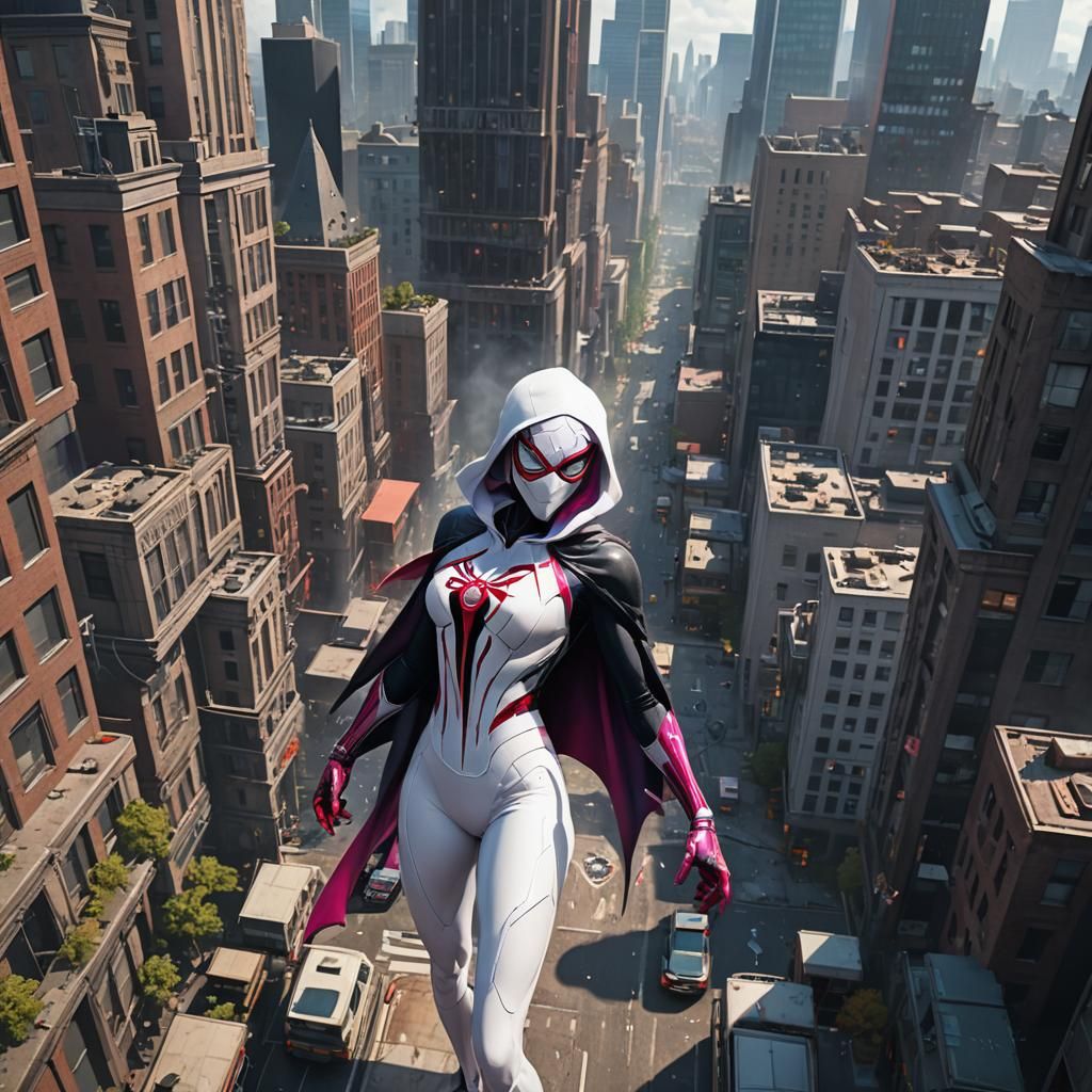Spider Gwen as Colossal Giant Woman