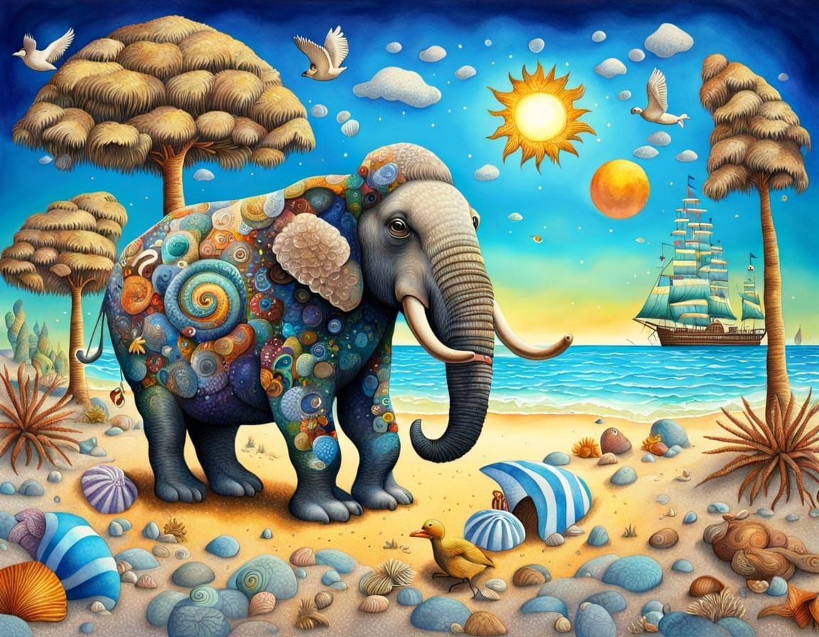 Mammoth in Beach Holidays Atmosphere