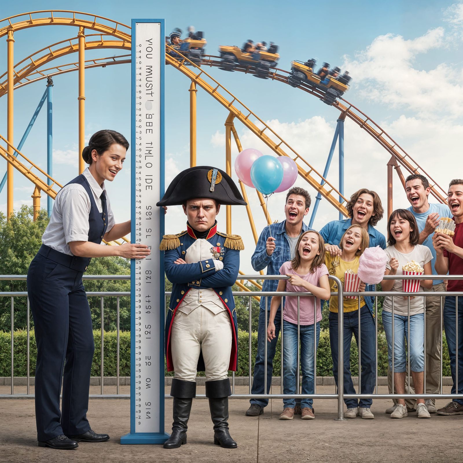 Napoleon's Theme Park Tantrum: A Humorous Historical Scene
