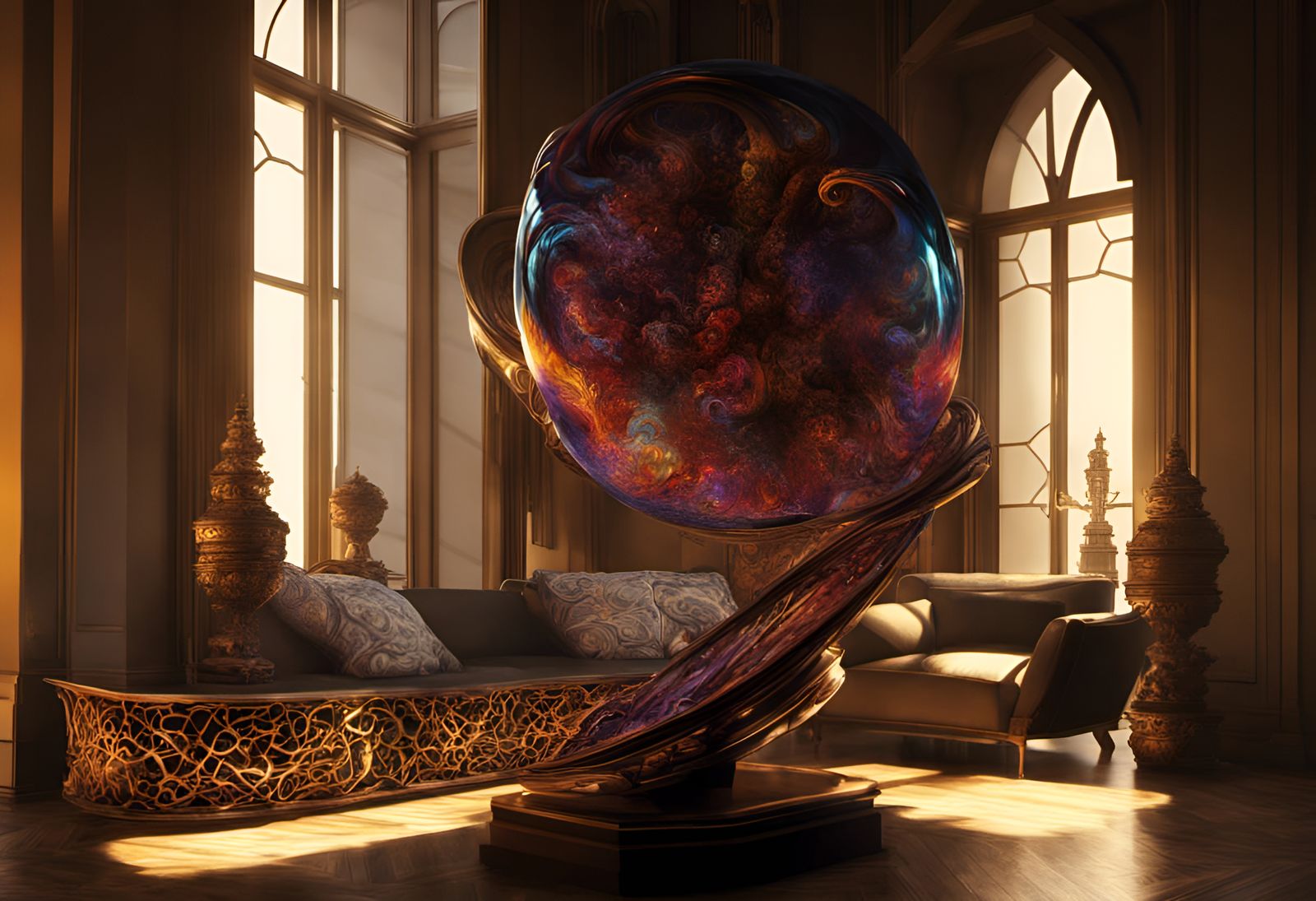 Intricate Geometric Abstract Art in 8k Resolution