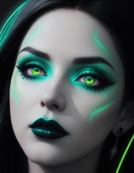 Neon green future Gothic