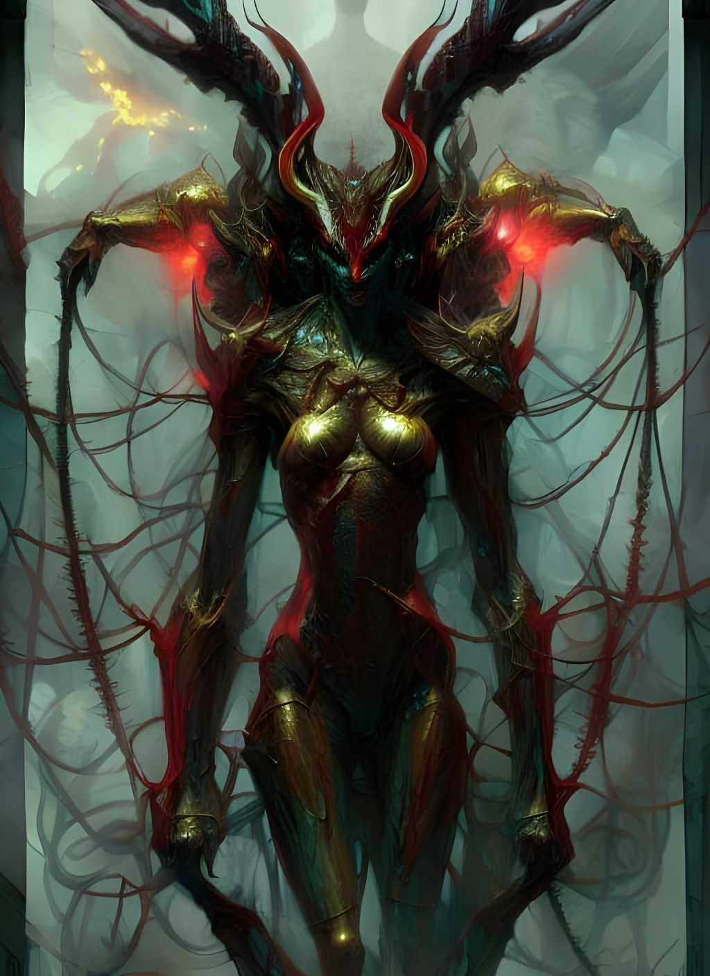 Mythological Convergence: A Digital Illustration