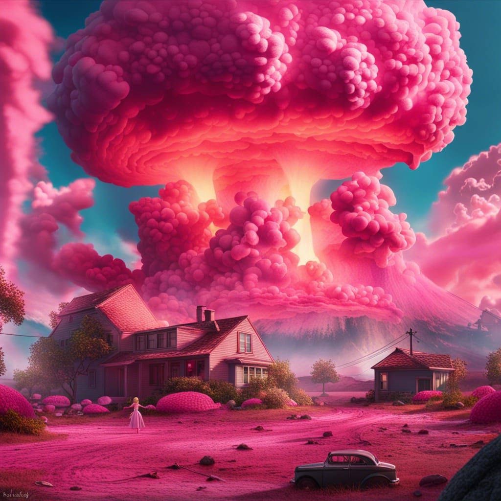 Barbie's Dreamhouse Destroyed by Atomic Blast