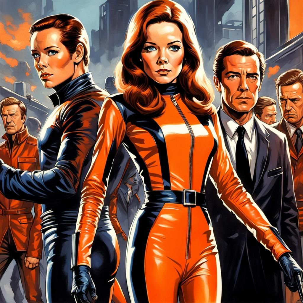 Diana Rigg as Emma Peel