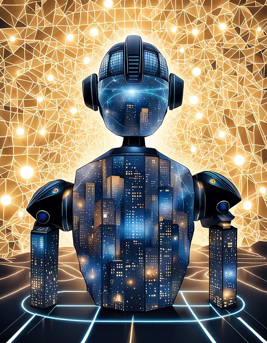 Futuristic AI Hub: A Beacon of Innovation