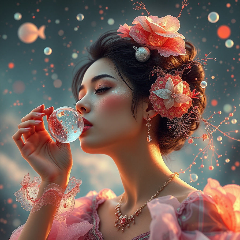 Breathing First Air: Detailed Particulate Fashion Art