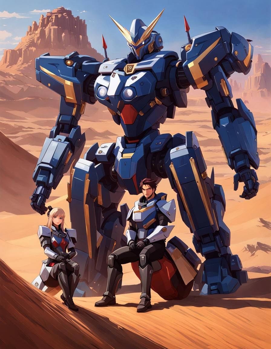 Saber Rider Crew in RAMROD Mecha, WLOP Style