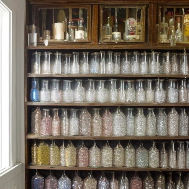 Crystal Shop with Sparkling Gemstones