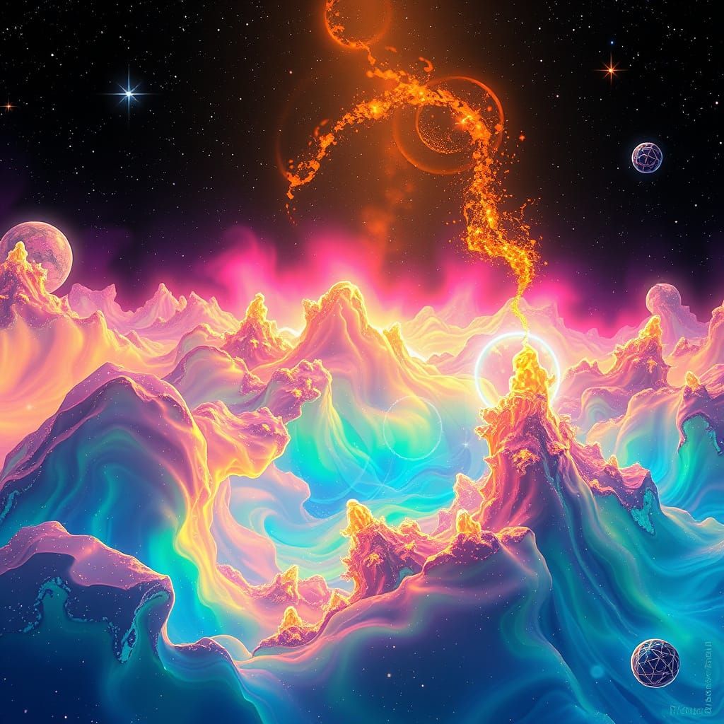 Ethereal Aurora in Aqua Regia Splendor