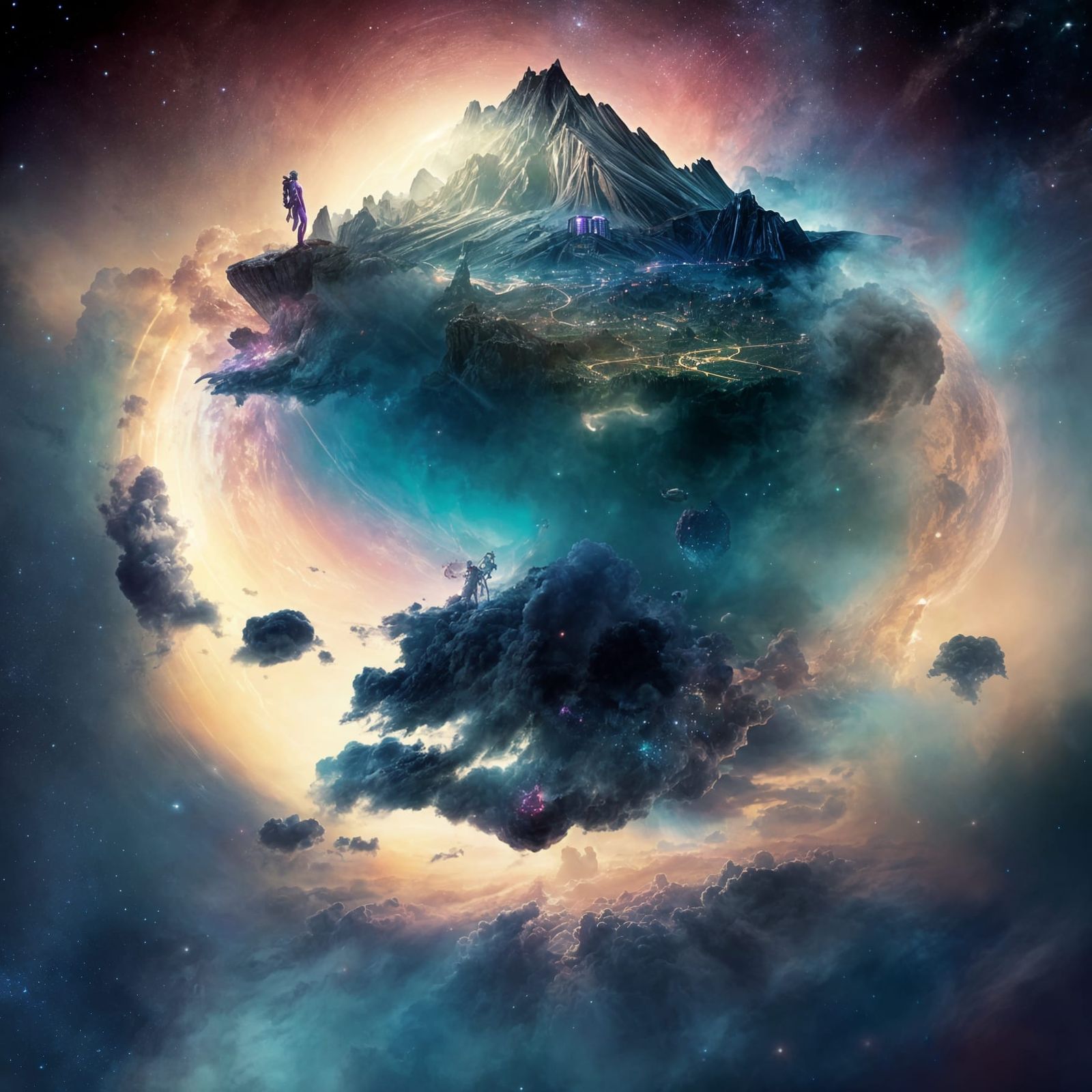 Art Deco Meets Cyberpunk: A Dream Universe