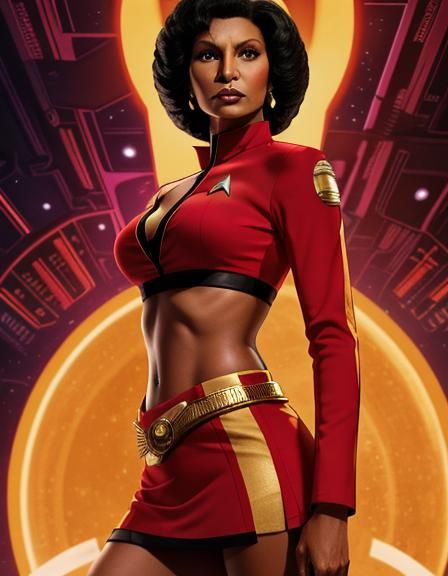 Pam Grier as Uhura in Star Trek Mirror Universe