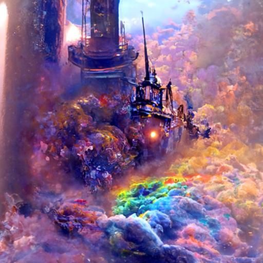 Hubble Telescope in Ethereal Fantasy Style