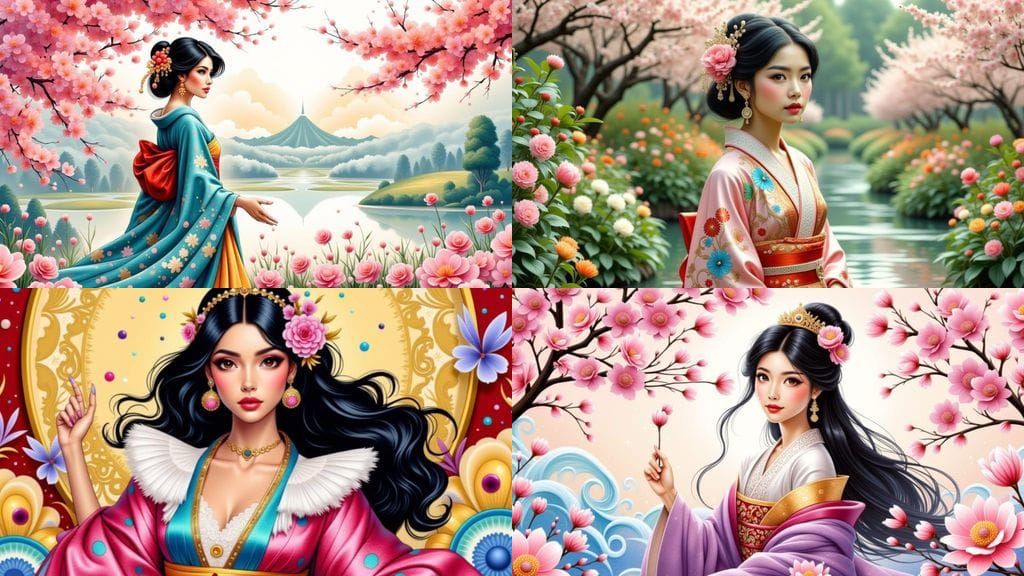 Japanese Princess Jasmine Retelling in Detailed Realism