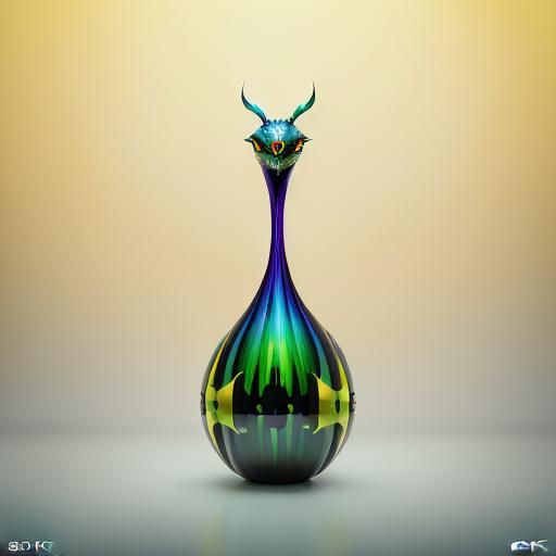 Surreal Glamour: A Vibrant CGI Masterpiece