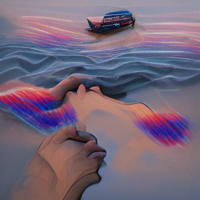 Abstract Image of Drifting Away