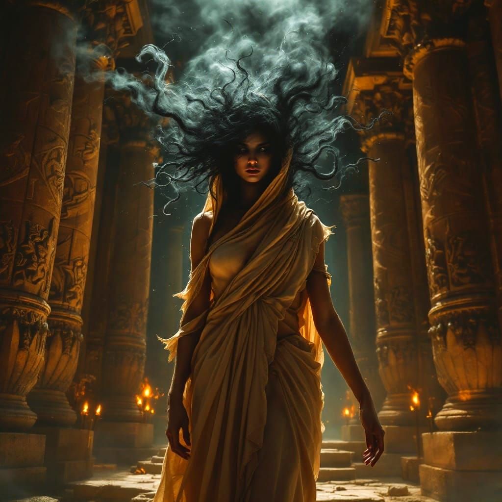 Divine Enigma in Ancient Temple