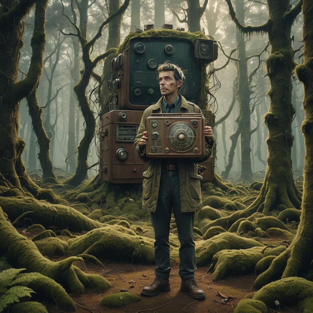 Radiohead in Mystical Forest: Fantasy Concept Art