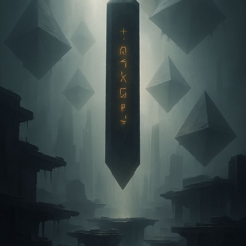 Monolithic Ascent Through Techno-Fog: Cinematic Brutalism