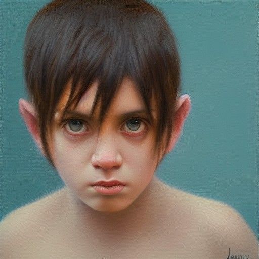 Emo Portrait in Oil, Inspired by James Gurney