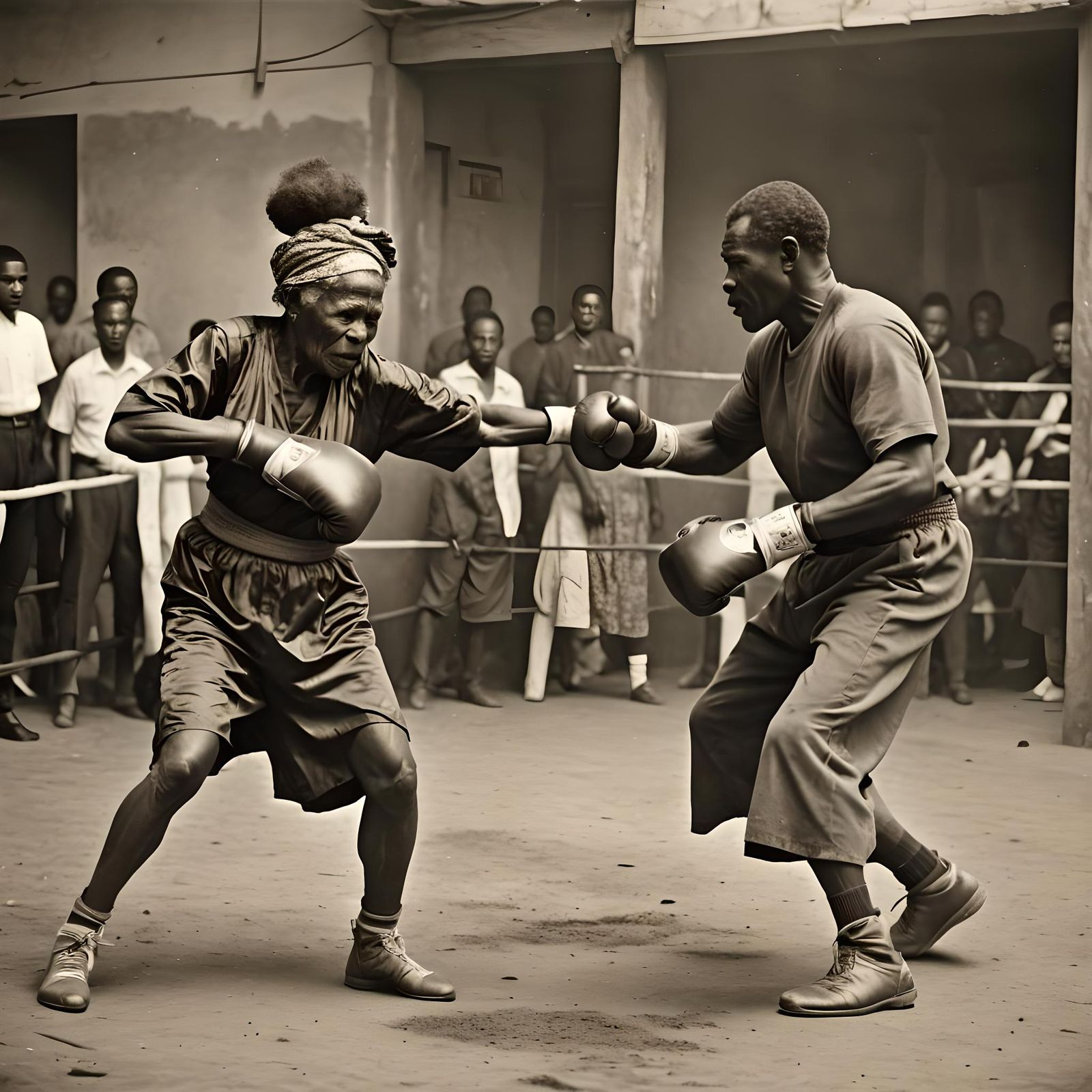 Elderly Woman Kicks Boxer: Unexpected Power