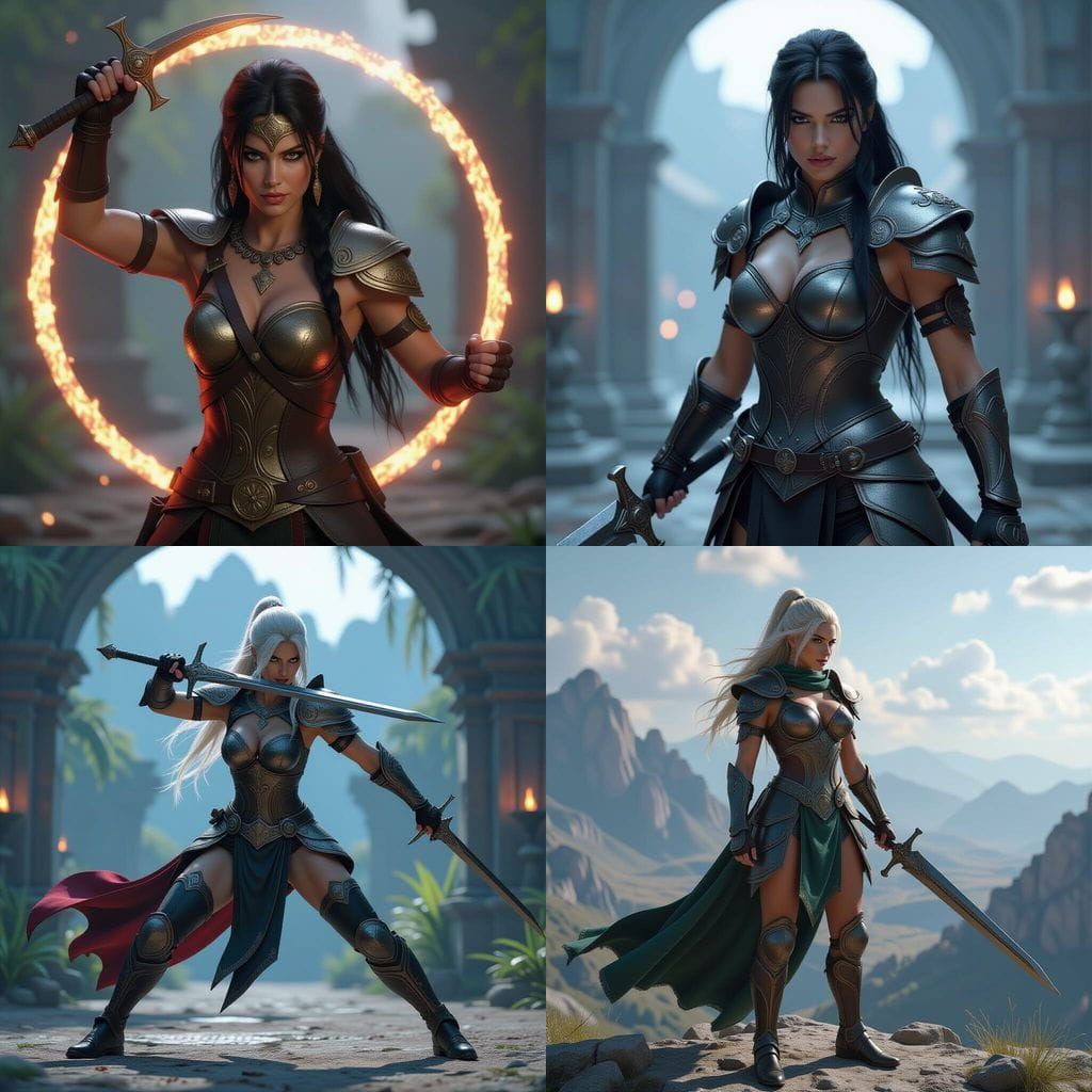 Riven Embodies Warrior Princess in Epic 3D Game Cinematic