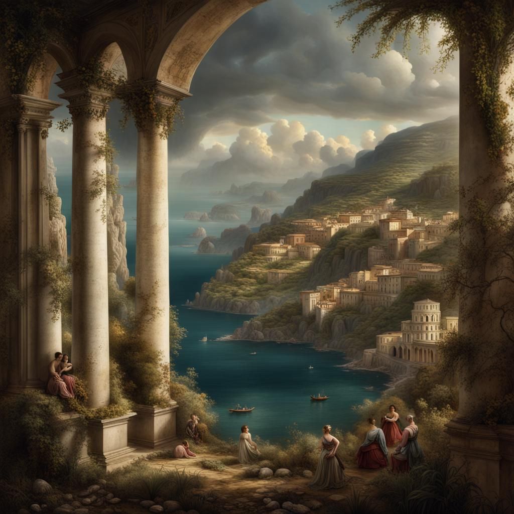 La Primavera in Southern Italy: Digital Matte Painting