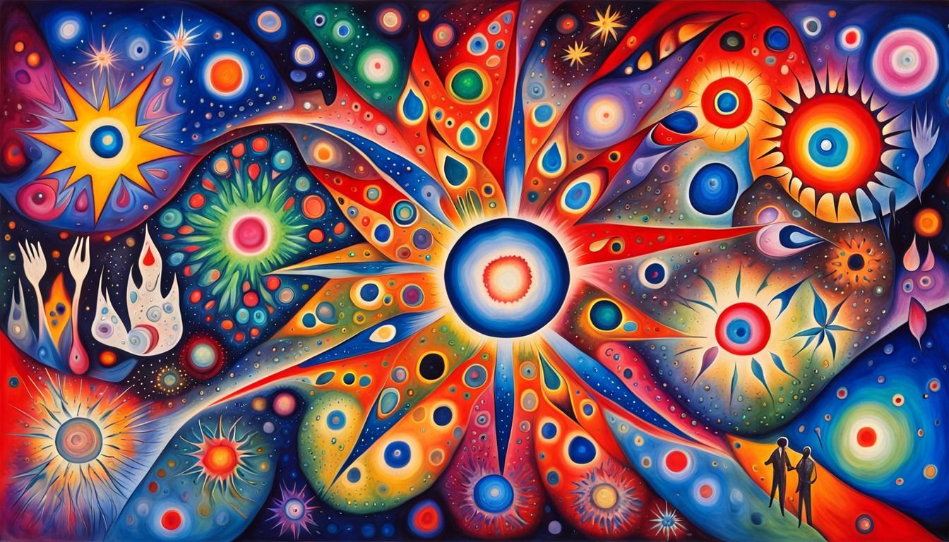 Cosmic Stars Awash in Psychedelic Colors