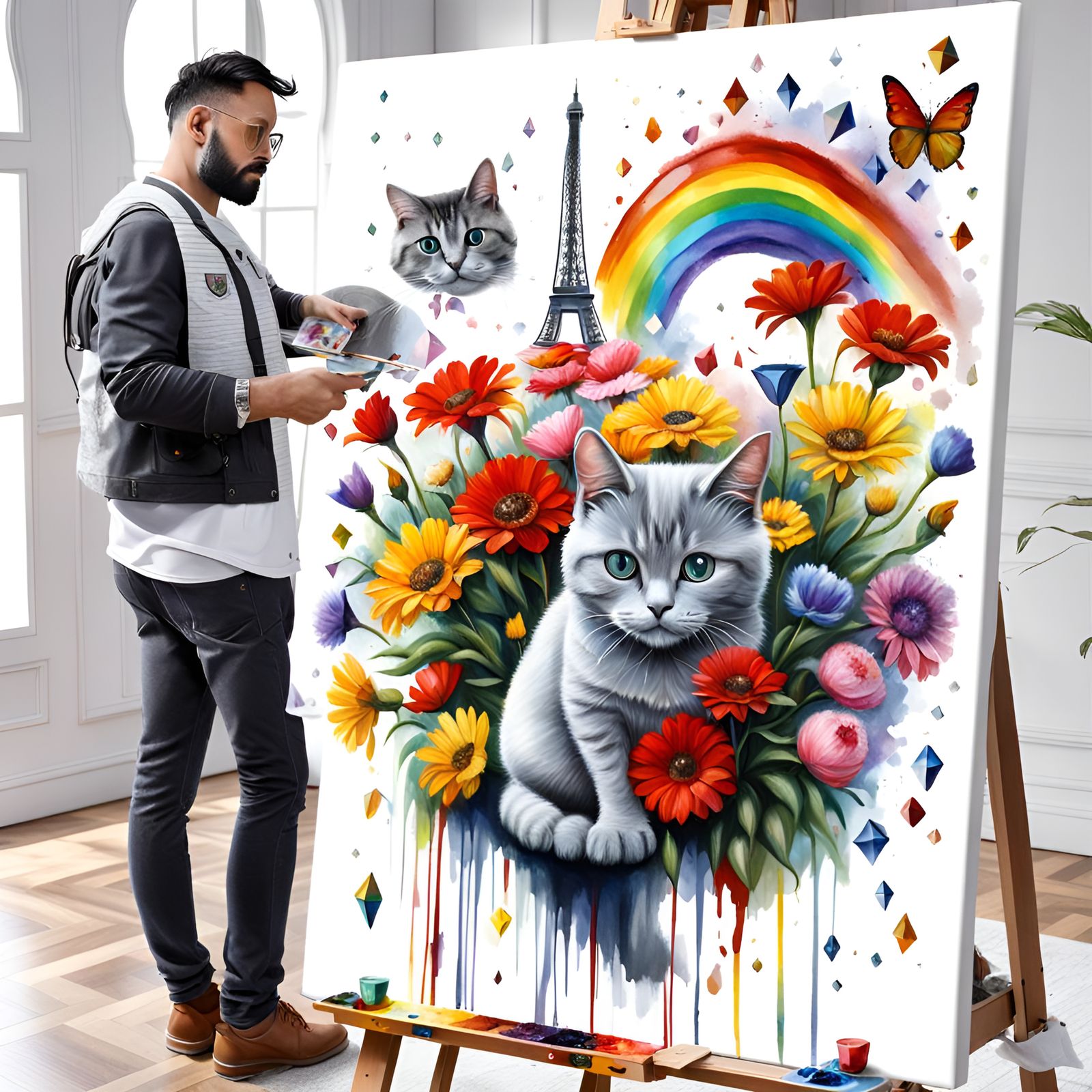 Piboulou., AI Artist Homage #1, Masterplayer