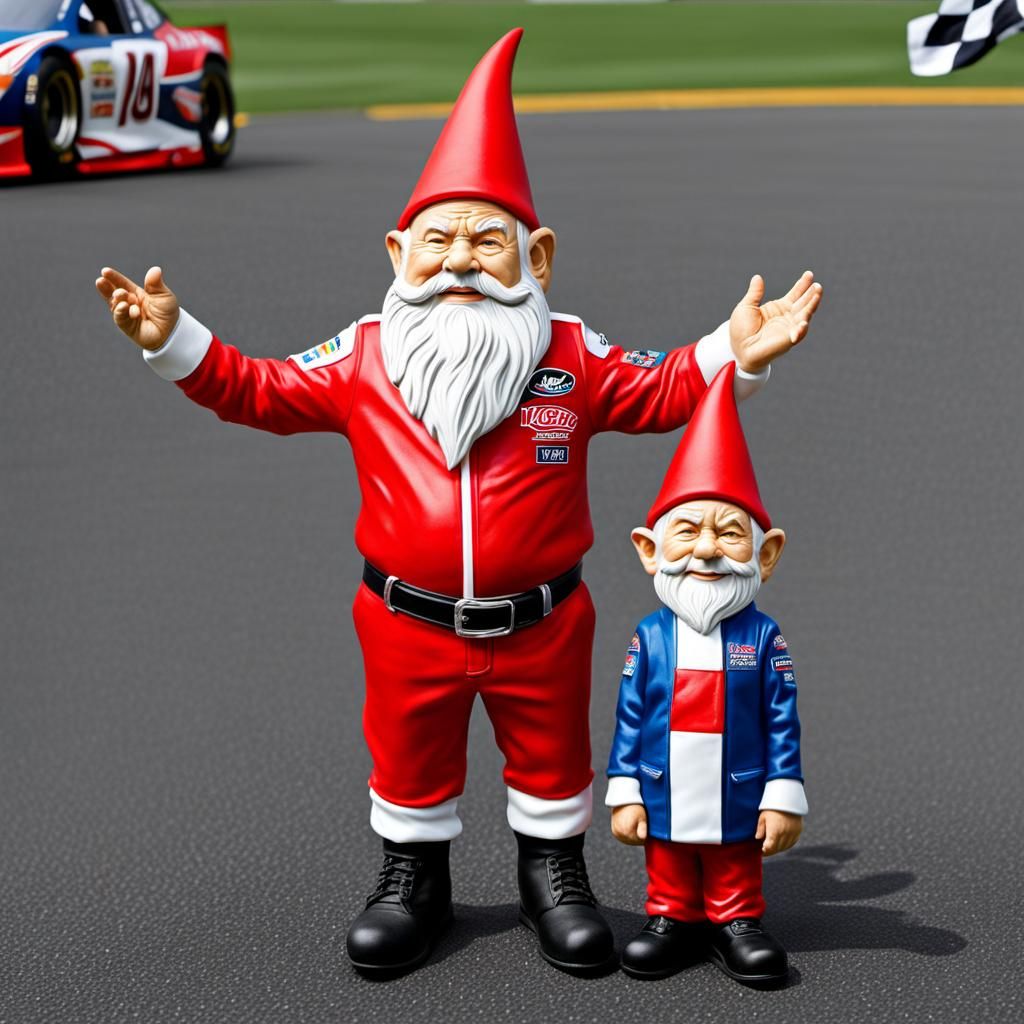 NASCAR Dad Gnomes: Realistic Visuals