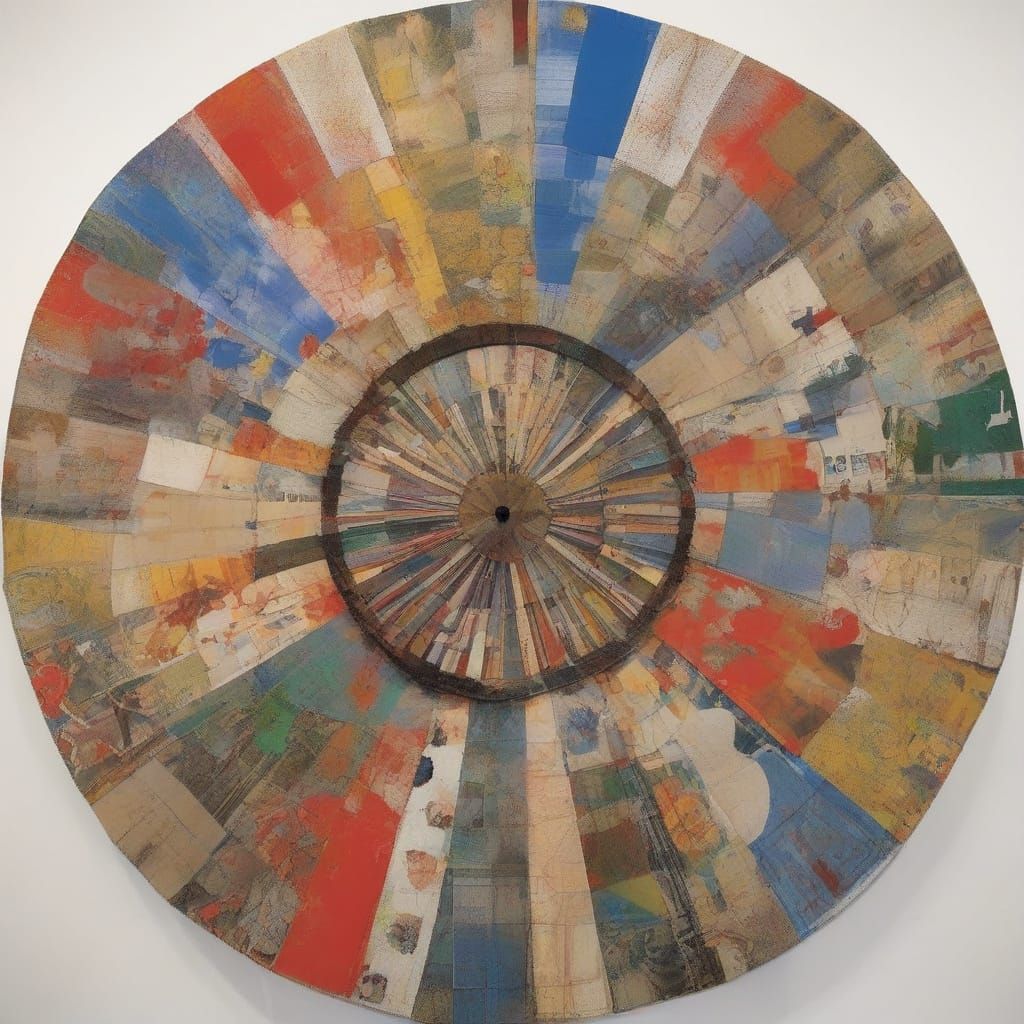 Kaleidoscopic Art Inspired by Rauschenberg and van Eyck